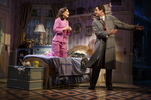 Laura Benanti and Zachary Levi play She Loves Me&#39;s Amalia and Georg.