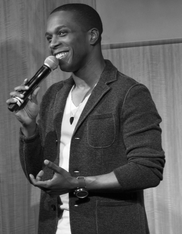 Leslie Odom Jr. takes the stage for a concert at Barnes &amp; Noble.