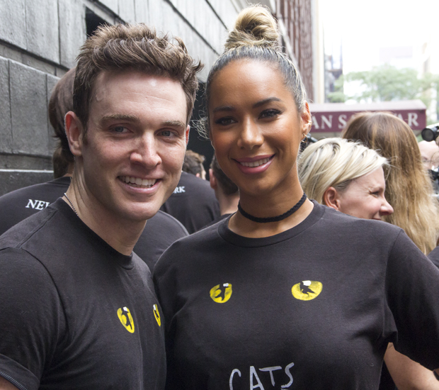 Tyler Hanes and Leona Lewis play Rum Tum Tugger and Grizabella in the new Broadway revival of Cats.