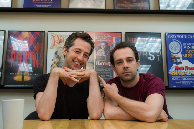 Josh Grisetti and Rob McClure, new stars of Broadway&#39;s Something Rotten!.