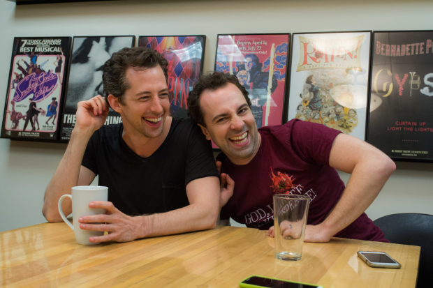 Something Rotten! is now running at the St. James Theater, starring Josh Grisetti and Rob McClure.