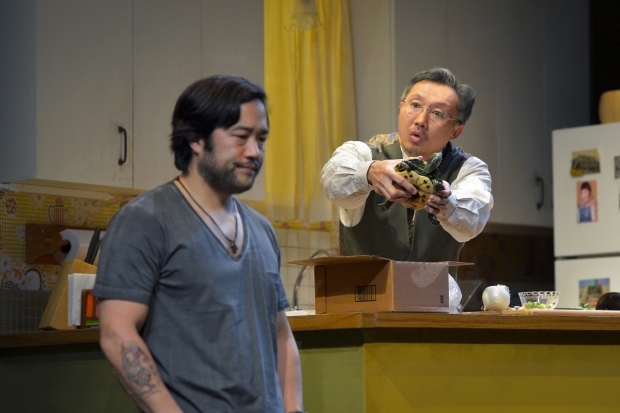 Tim Kang and Steven Yang in the Berkeley Rep production of Julia Cho&#39;s Aubergine.