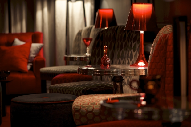 Interior design for the Ambassador Lounge is by George Couyas.