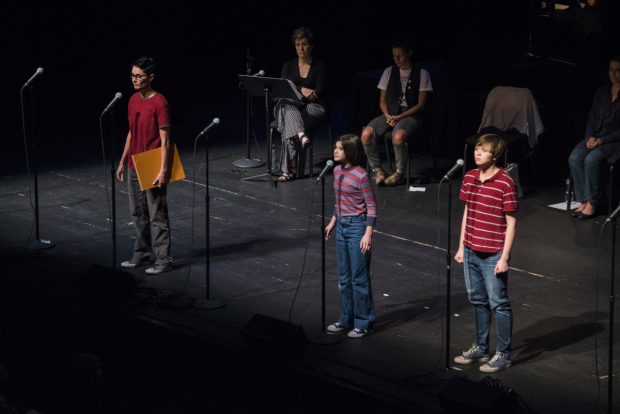Beth Malone, Gabriella Pizzolo, and Emily Skeggs in the Orlando concert performance of Fun Home on July 24.