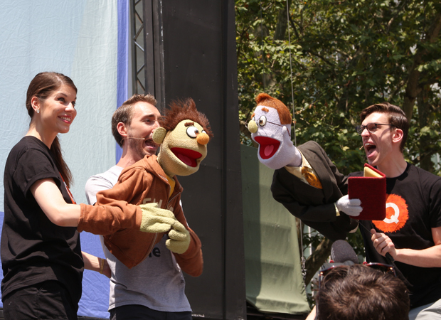 Jason Jacoby and Ben Durocher take the stage with Nicky and Rod to perform &quot;If You Were Gay&quot; from Avenue Q.
