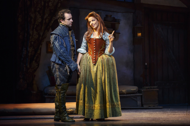 Rob McClure and Leslie Kritzer star in Something Rotten!