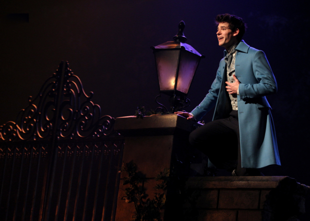 McCarrell performing as Marius at the Imperial Theatre.