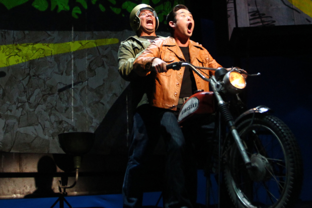 Jon Hoche and Raymond Lee starred in the world premiere of Qui Nguyen&#39;s Vietgone at south Coast Repertory. 