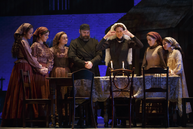 The cast of Fiddler on the Roof at the Broadway Theatre.