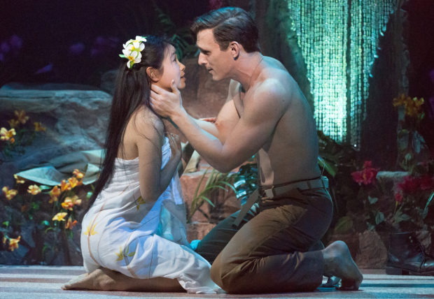 Alison T. Chi and Ben Michael as Lieutenant Cable and Liat in South Pacific, directed by Charles Abbott.