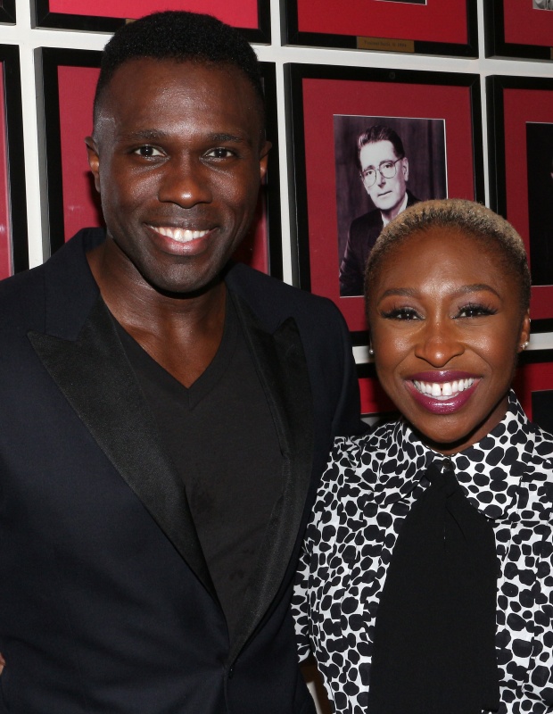 Joshua Henry and Cynthia Erivo toast their sold-out concert of The Last Five Years.