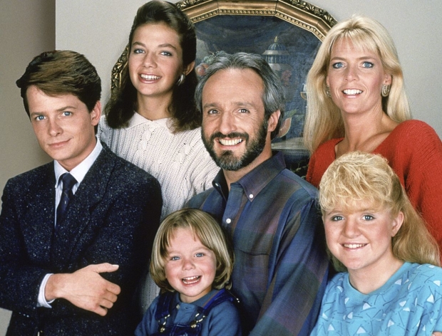 The cast of Family Ties, soon to be adapted into a stage play by Daniel Goldstein.