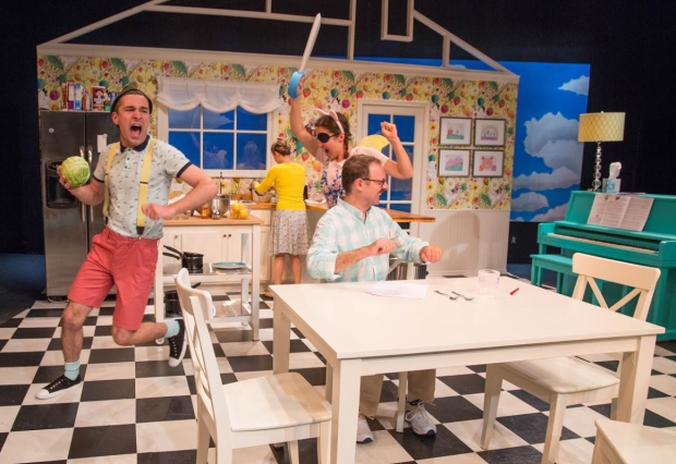 Michael Sturgis, Jacqueline Wright, Alexandra Freeman, and Albert Dayan star in Echo Theater Company&#39;s 
production of Mary Laws&#39; Blueberry Toast, directed by Dustin Wills, at Atwater Village Theatre.