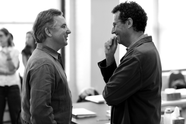 James Houghton worked with Tony Kushner during rehearsals of Angels in America in 2010.
