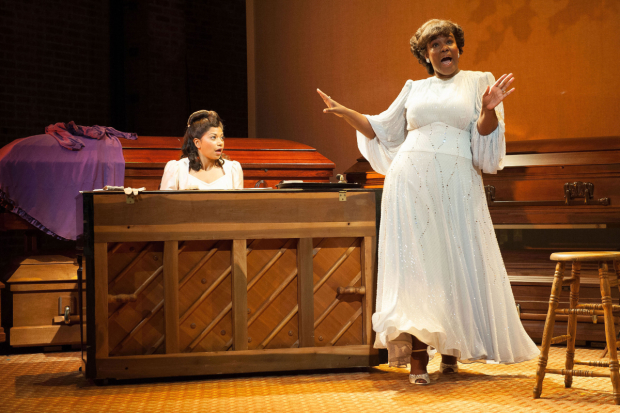Rebecca Naomi Jones and Kecia Lewis star in George Brant&#39;s Marie and Rosetta, directed by Neil Pepe, at Atlantic Theater Company.