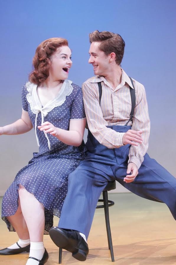 Ruby Rakos stars as Judy Garland and Michael Wartella stars as Mickey Rooney in Chasing Rainbows: The Road to 
Oz, directed by Tyne Rafaeli, at Goodspeed Musicals.