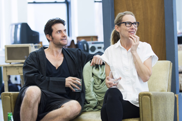Richard Armitage and Amy Ryan in rehearsal for Love, Love, Love.