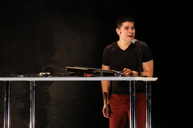Brian Quijada mixes sound live in Where Did We Sit on the Bus?