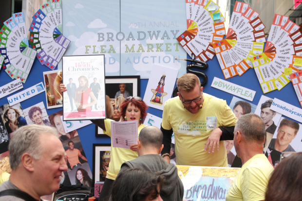 A moment for the 2015 Broadway Flea Market&#39;s silent auction.