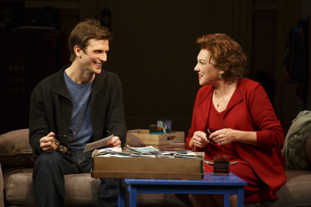 Frederick Weller and Tyne Daly in the 2014 Broadway production of Terrence McNally&#39;s Mothers and Sons.