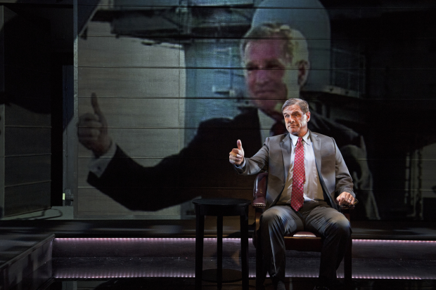 Tony Carlin plays George W. Bush in The Trial of an American President.