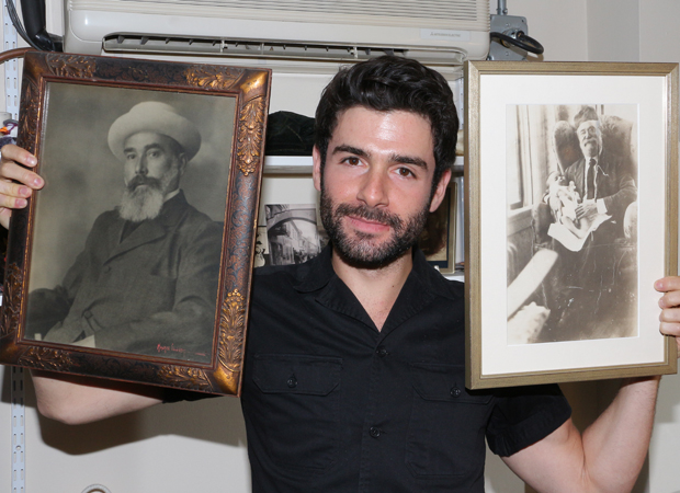Adam Kantor shows off the beards of his ancestors.
