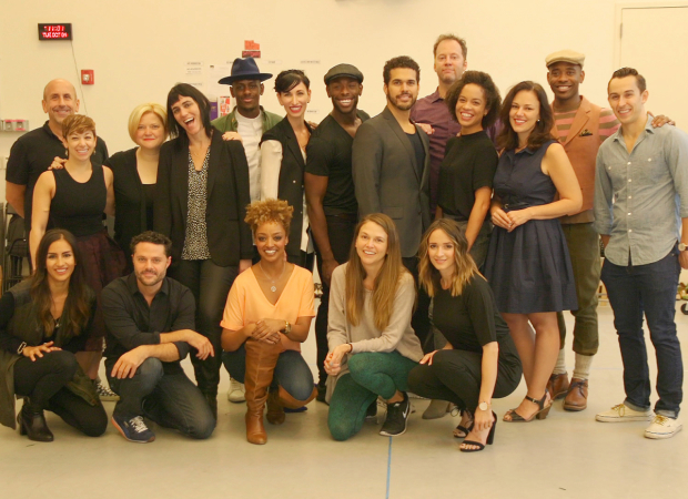 The cast and creative team of the New Group&#39;s reimagined production of Sweet Charity.