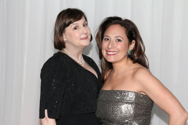 Playwright Heidi Thomas and producer Jenna Segal at the opening night of their Broadway collaboration, Gigi, in 2015.