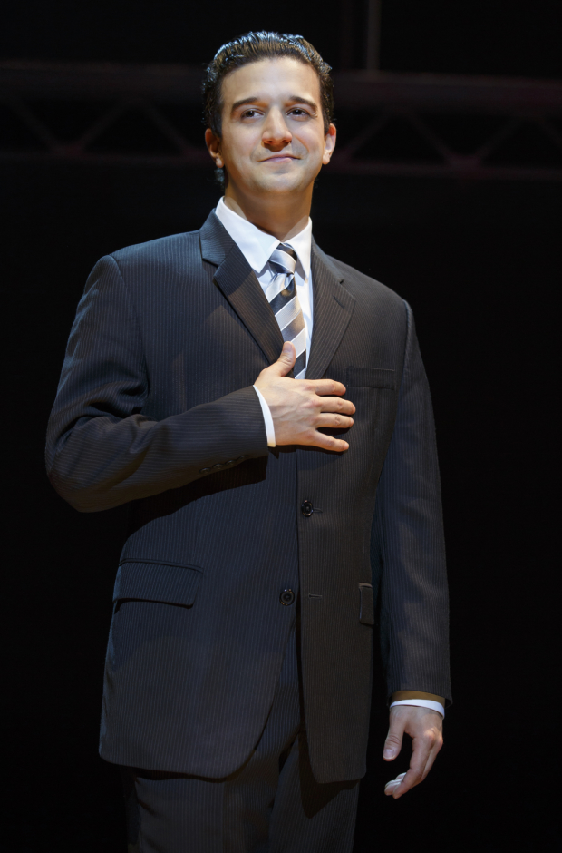 Mark Ballas takes on the role of Frankie Valli in the Broadway musical Jersey Boys.