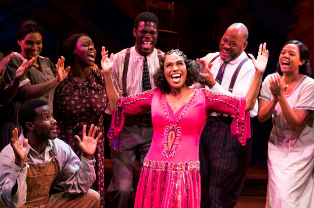 Jennifer Holliday takes the stage in The Color Purple on Broadway.