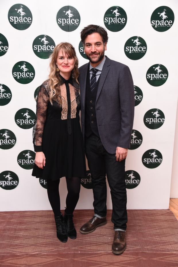 Event Host Josh Radnor (right) poses with Emily Simoness, cofounder and executive director of SPACE on Ryder Farm.