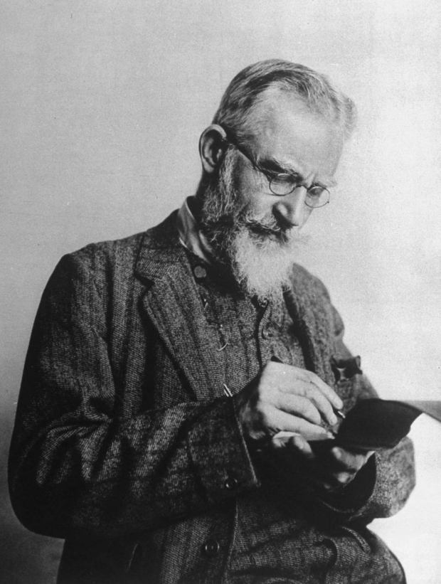 George Bernard Shaw in 1914.