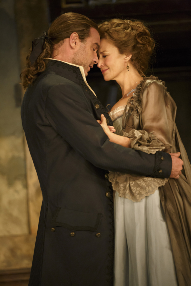 Liev Schreiber and Janet McTeer star in the new Broadway revival of Les Liaisons Dangereuses at the Booth Theatre.
