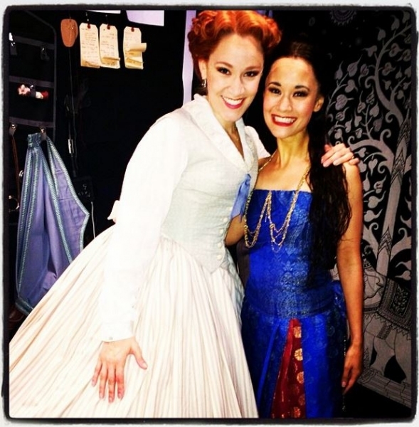 Morgan as The King and I&#39;s Anna Leonowens with Tuptim understudy Ali Ewoldt at Lincoln Center.