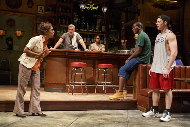 Michelle Wilson, James Colby, Carlo Albán, Khris Davis, and Will Pullen star in Lynn Nottage&#39;s Sweat.