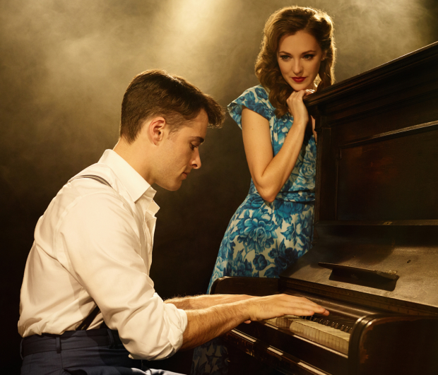 Corey Cott and Laura Osnes costar in the Broadway mounting of Bandstand, opening this spring.