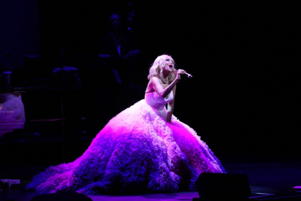 Kristin Chenoweth wears a giant pink poof of a dress designed by Christian Siriano in My Love Letter to Broadway.