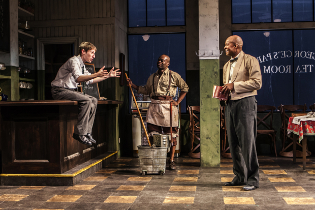 Noah Robbins, Sahr Ngaujah, and Leon Addison Brown star in &quot;Master Harold&quot;…and the Boys, written and directed by Athol Fugard, at Signature Theatre.