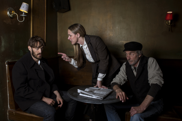  Ben Chase, Therese Plaehn, and Stephen D'Ambrose appear in Anna Christie directed by Peter Richards.