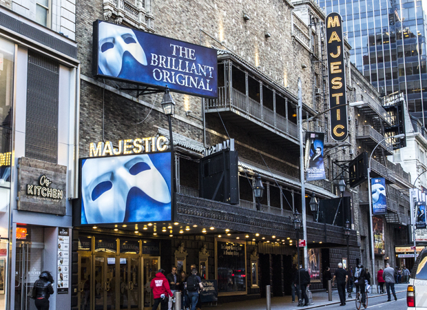 The Majestic Theatre is currently home to the Broadway musical The Phantom of the Opera.