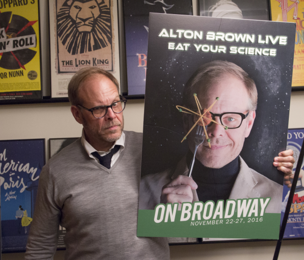 Alton Brown kicks off his run in Eat Your Science.