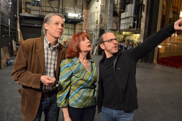 Jim Walton, Ann Morrison, and Lonny Price revisit the Neil Simon Theatre, where they starred in Merrily We Roll Along in 1981.