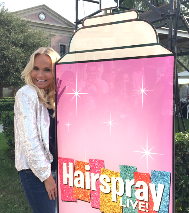Kristin Chenoweth is ready for a day on set at Hairspray Live!