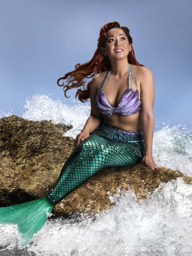 Diana Huey stars as Ariel in Disney&#39;s The Little Mermaid, directed by Glenn Casale, at the 5th Avenue Theatre.