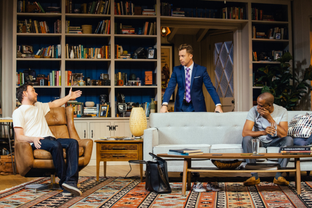 Nate Corddry, Lucas Near-Verbrugghe, and Keith Powell in Icebergs, directed by Randall Arney at the Geffen Playhouse.