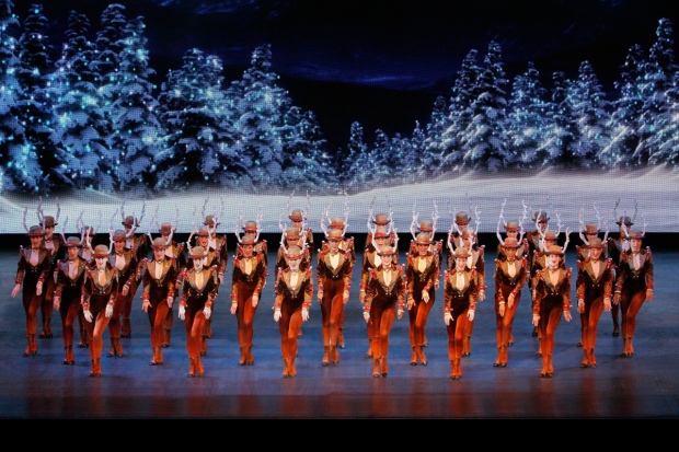 The Rockettes star in The Radio City Christmas Spectacular, directed by Julie Branam, at Radio City Music Hall.