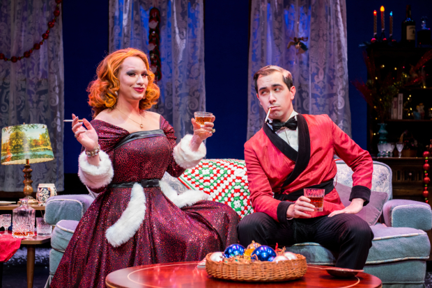 Jinkx Monsoon and Major Scales star in Jinkx &amp; Major: Christmas Mourning at the Laurie Beechman Theatre.