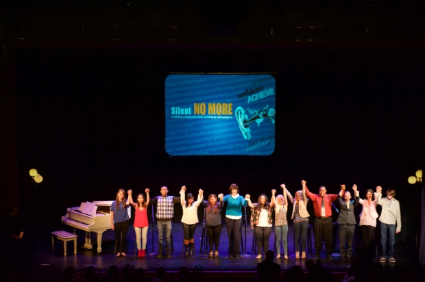 The cast of Silent NO MORE takes a bow at the John F. Kennedy Center in Washington, D.C.