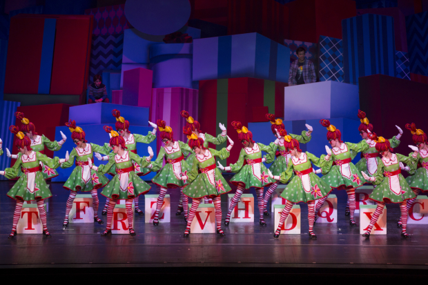 The Rockettes performing the &quot;Rag Doll Dance&quot; in The Radio City Christmas Spectacular.