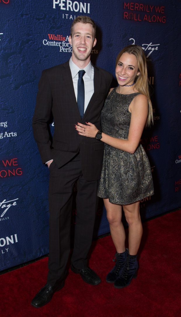 Eamon Foley and assistant choreographer Penny Wildman at the opening night of Merrily We Roll Along in Beverly Hills.